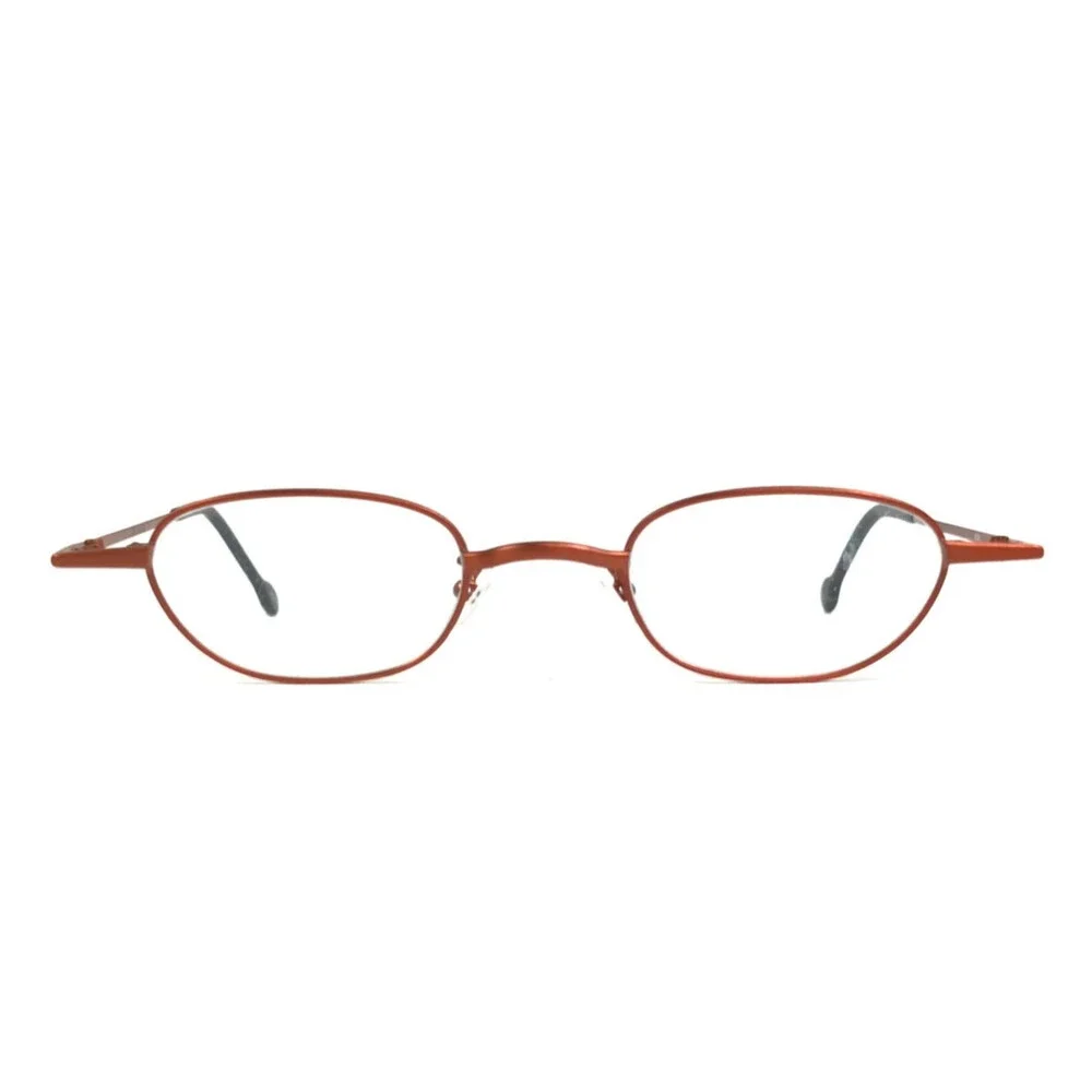 Vintage l.a.Eyeworks Eyeglasses Frames ELOISE 434 Matte Orange Oval 43-22-125